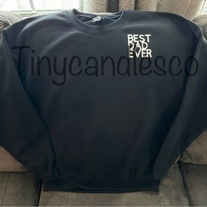 Best dad ever crewneck personalized